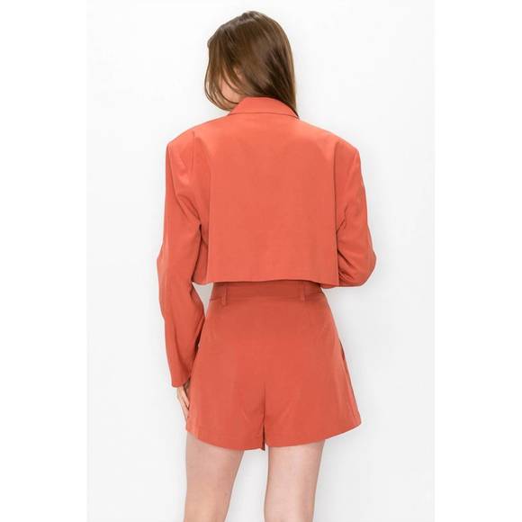 NEW GEEGEE bertrand blazer set in adobe rose - Picture 3 of 4